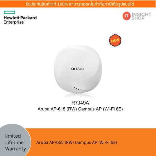 [R7J49A] Aruba AP-615 (RW) Campus AP (Wi-Fi 6E)