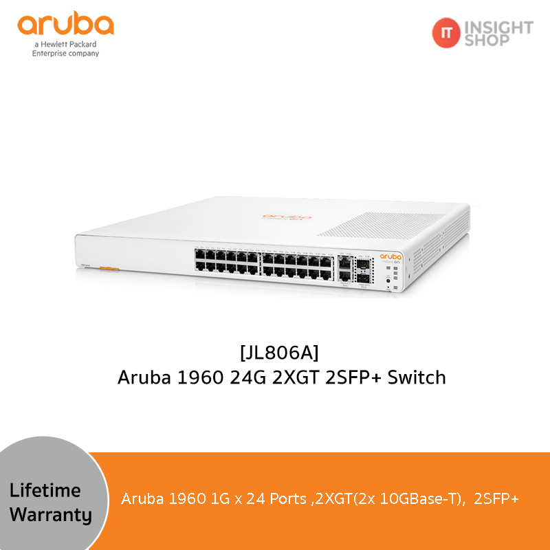 Aruba Instant On 1960 24G 2XGT 2SFP+ Switch (JL806A)