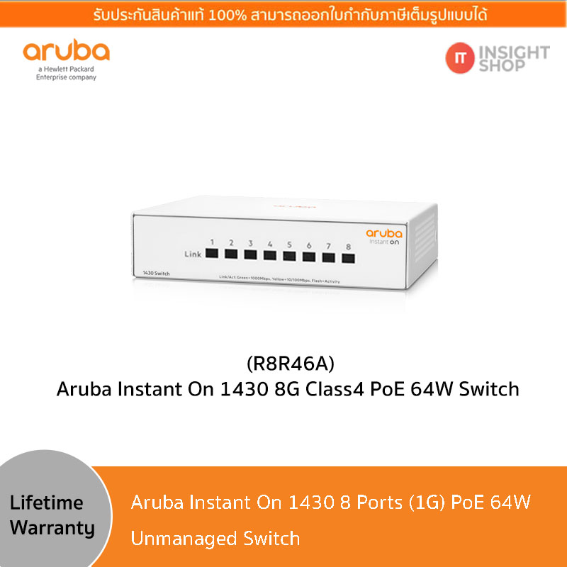 R8R47A] Aruba Instant On 1430 16G Switch ราคาพิเศษ | IT-Insight.Shop