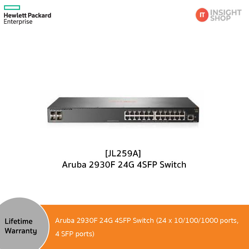 [JL259A] Aruba 2930F 24G 4SFP Switch