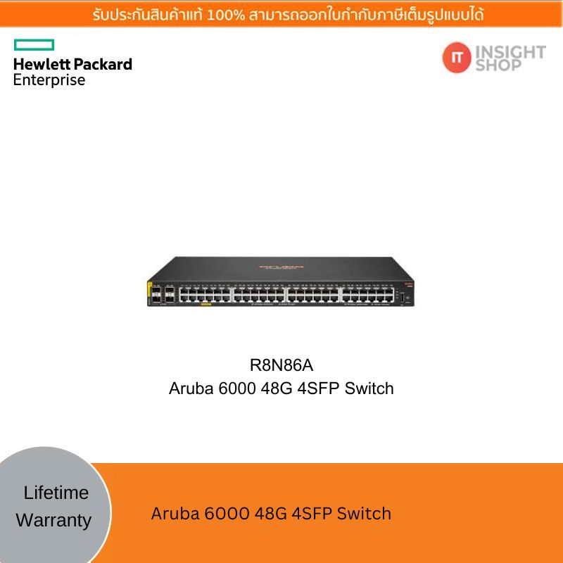 [R8N86A] Aruba 6000 48G,4SFP (1G) Switch