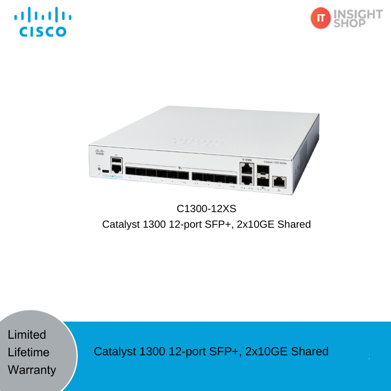 [C1300-12XS] Catalyst 1300 12-port SFP+, 2x10GE Shared