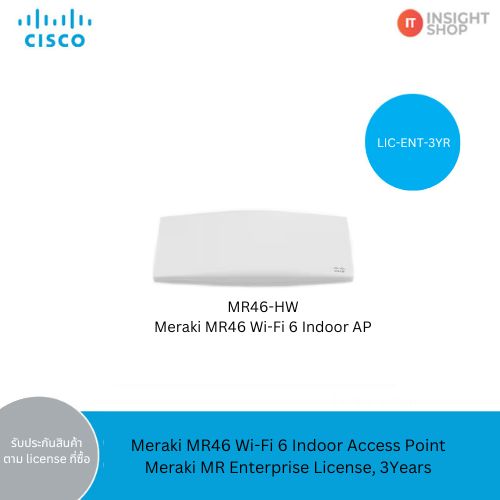 Meraki MR46-HW + Enterprise License 3YR