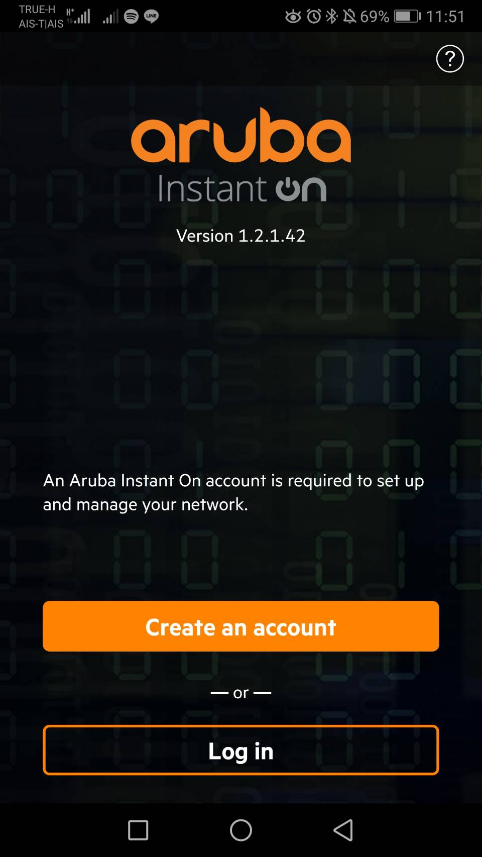 Create Account Aruba Instant On