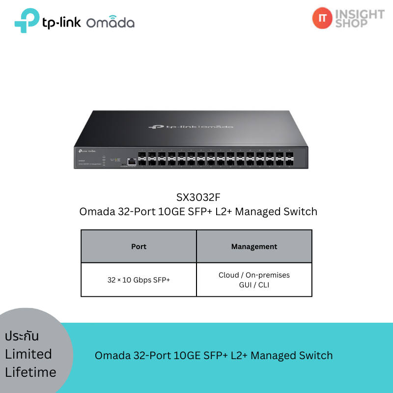 [SX3032F] Omada 32-Port 10GE SFP+ L2+ Managed Switch